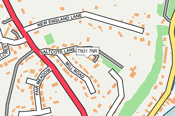 TN31 7NR map - OS OpenMap – Local (Ordnance Survey)