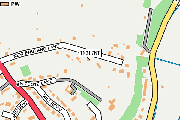 TN31 7NT map - OS OpenMap – Local (Ordnance Survey)