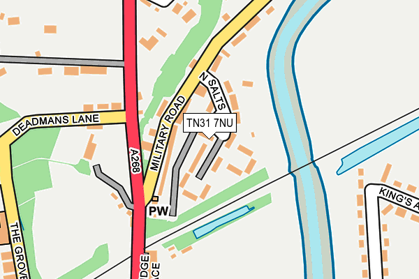 TN31 7NU map - OS OpenMap – Local (Ordnance Survey)