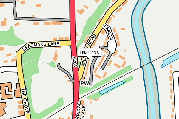 TN31 7NX map - OS OpenMap – Local (Ordnance Survey)