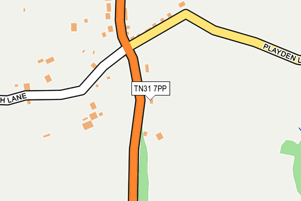 TN31 7PP map - OS OpenMap – Local (Ordnance Survey)