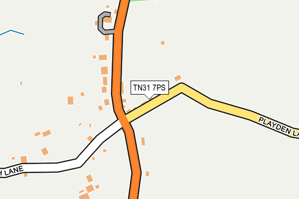 TN31 7PS map - OS OpenMap – Local (Ordnance Survey)