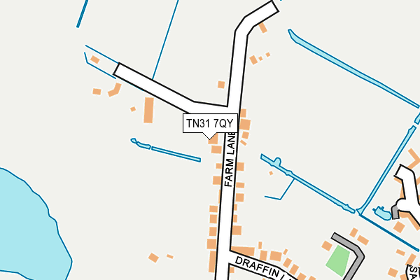 TN31 7QY map - OS OpenMap – Local (Ordnance Survey)