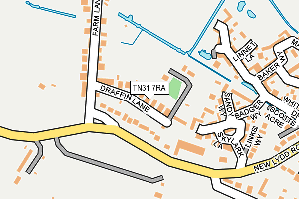 TN31 7RA map - OS OpenMap – Local (Ordnance Survey)