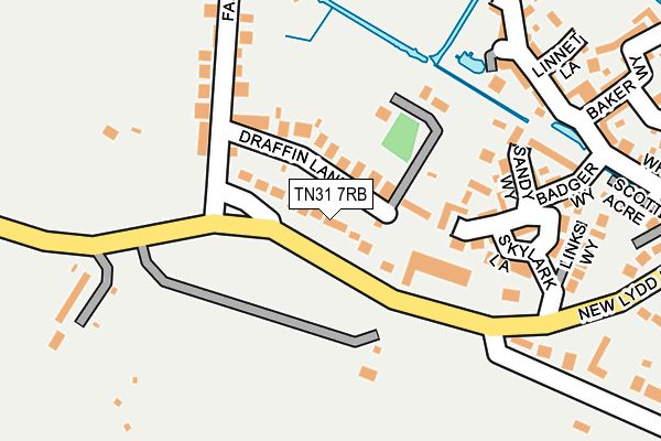 TN31 7RB map - OS OpenMap – Local (Ordnance Survey)