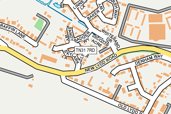 TN31 7RD map - OS OpenMap – Local (Ordnance Survey)