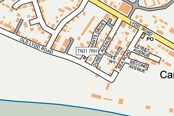 TN31 7RH map - OS OpenMap – Local (Ordnance Survey)