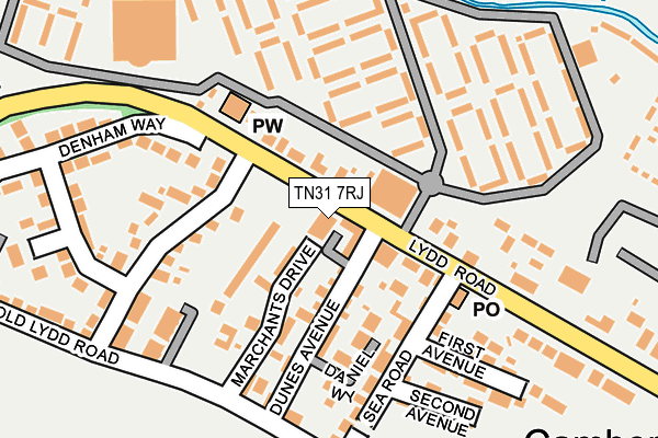 TN31 7RJ map - OS OpenMap – Local (Ordnance Survey)
