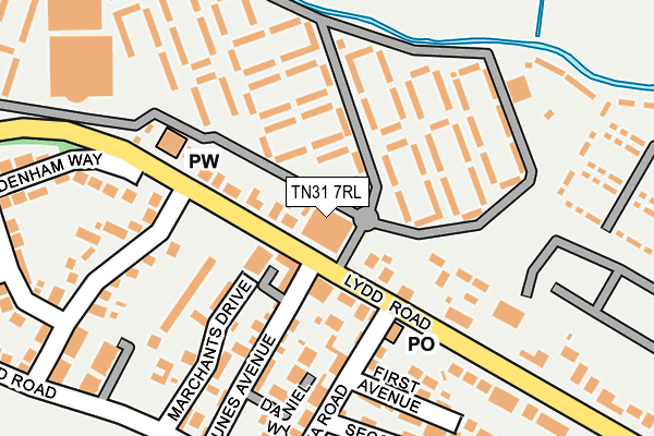 TN31 7RL map - OS OpenMap – Local (Ordnance Survey)