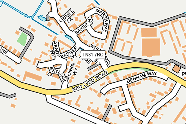 TN31 7RQ map - OS OpenMap – Local (Ordnance Survey)