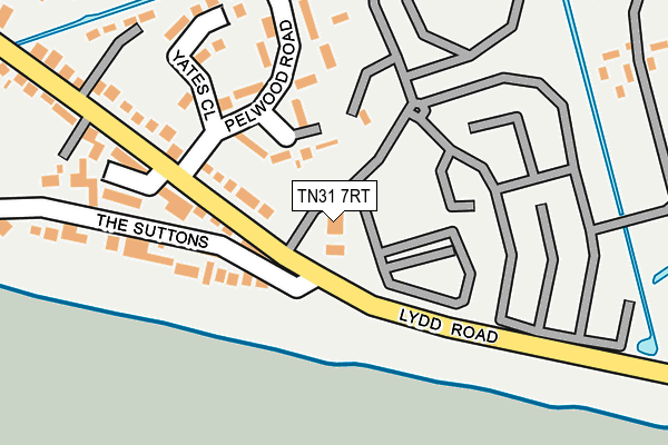 TN31 7RT map - OS OpenMap – Local (Ordnance Survey)