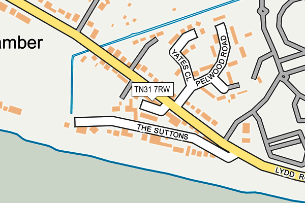 TN31 7RW map - OS OpenMap – Local (Ordnance Survey)