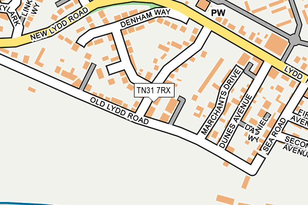 TN31 7RX map - OS OpenMap – Local (Ordnance Survey)