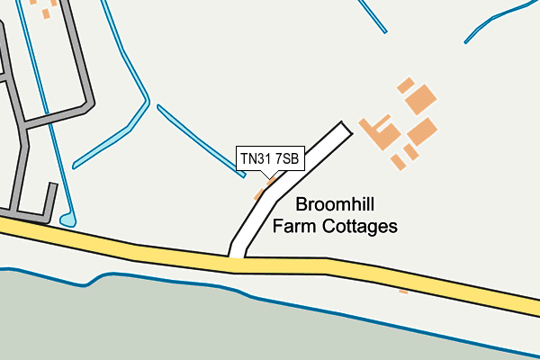 TN31 7SB map - OS OpenMap – Local (Ordnance Survey)