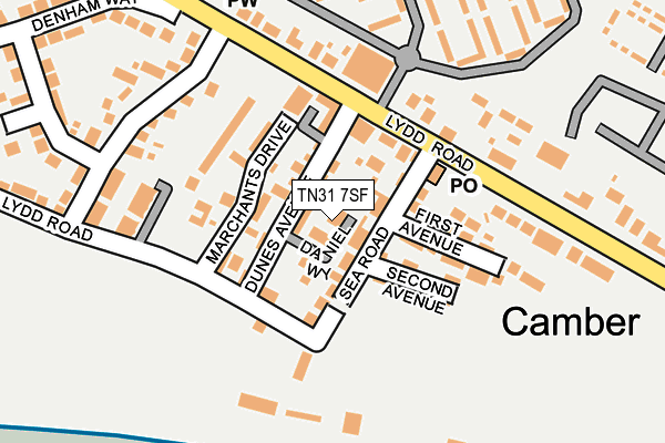 TN31 7SF map - OS OpenMap – Local (Ordnance Survey)