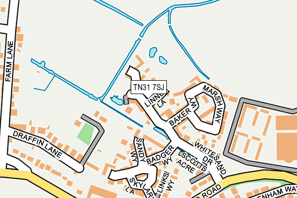 TN31 7SJ map - OS OpenMap – Local (Ordnance Survey)