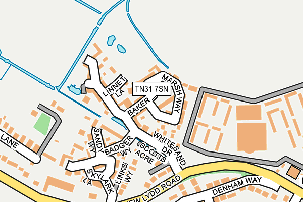 TN31 7SN map - OS OpenMap – Local (Ordnance Survey)
