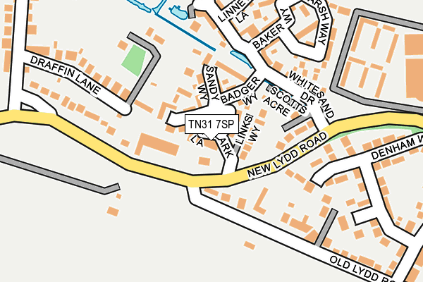 TN31 7SP map - OS OpenMap – Local (Ordnance Survey)