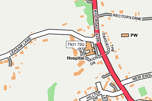 TN31 7SQ map - OS OpenMap – Local (Ordnance Survey)