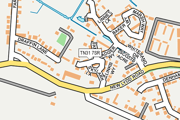 TN31 7SR map - OS OpenMap – Local (Ordnance Survey)