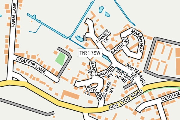 TN31 7SW map - OS OpenMap – Local (Ordnance Survey)