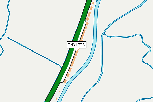 TN31 7TB map - OS OpenMap – Local (Ordnance Survey)