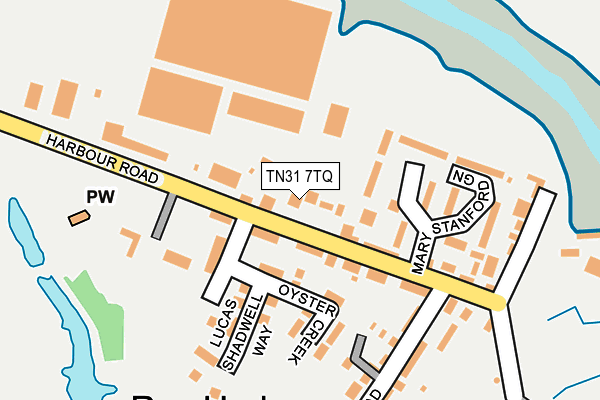 TN31 7TQ map - OS OpenMap – Local (Ordnance Survey)