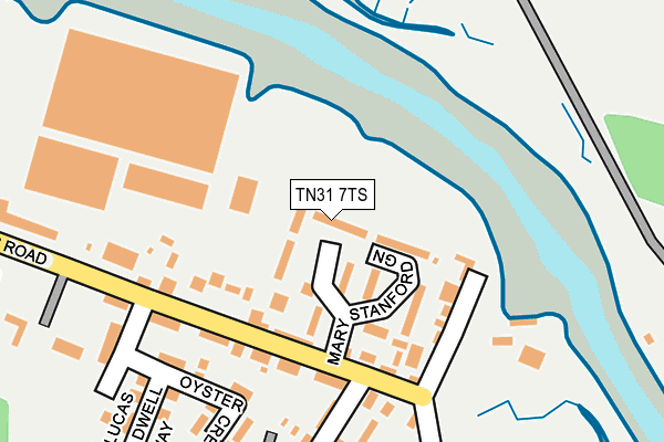 TN31 7TS map - OS OpenMap – Local (Ordnance Survey)