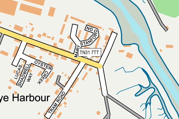 TN31 7TT map - OS OpenMap – Local (Ordnance Survey)
