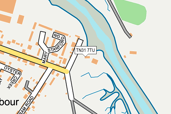 TN31 7TU map - OS OpenMap – Local (Ordnance Survey)