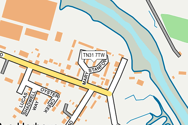 TN31 7TW map - OS OpenMap – Local (Ordnance Survey)