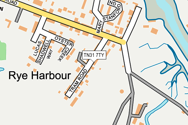 TN31 7TY map - OS OpenMap – Local (Ordnance Survey)