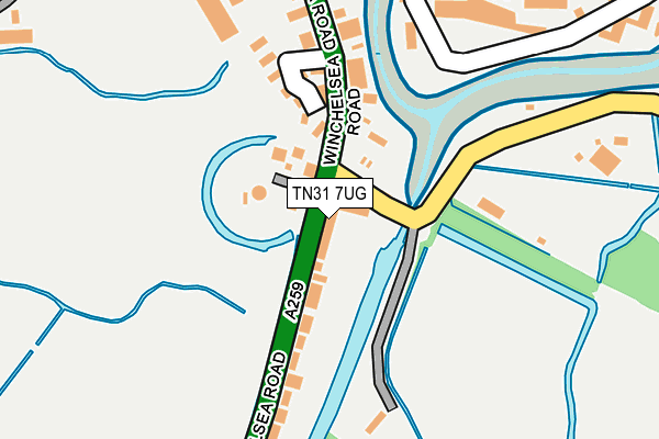 TN31 7UG map - OS OpenMap – Local (Ordnance Survey)