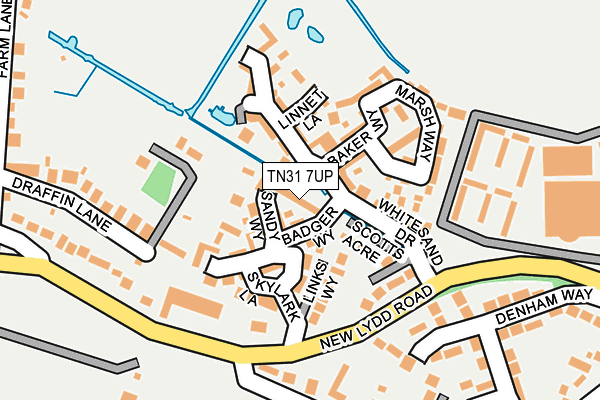 TN31 7UP map - OS OpenMap – Local (Ordnance Survey)