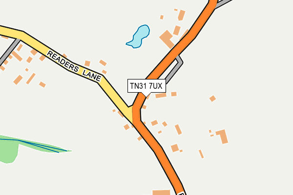 TN31 7UX map - OS OpenMap – Local (Ordnance Survey)