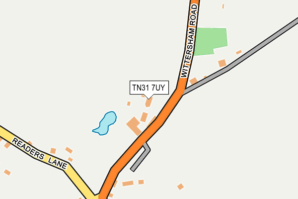 TN31 7UY map - OS OpenMap – Local (Ordnance Survey)