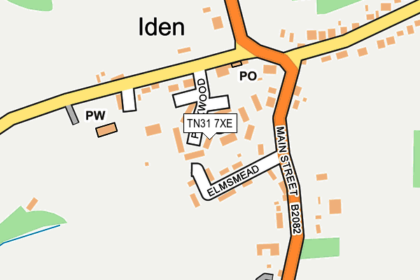 TN31 7XE map - OS OpenMap – Local (Ordnance Survey)