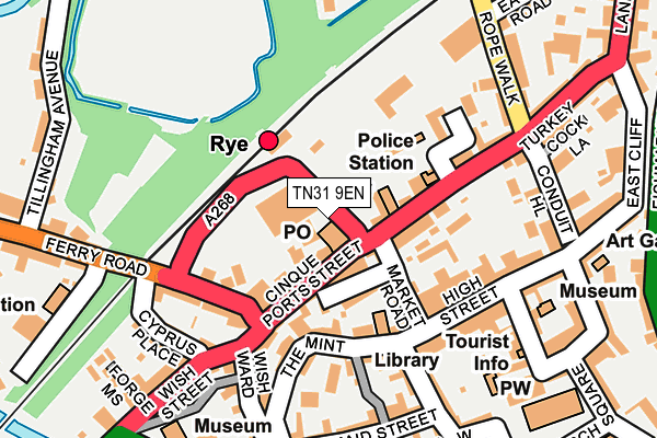 TN31 9EN map - OS OpenMap – Local (Ordnance Survey)