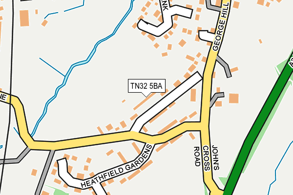 TN32 5BA map - OS OpenMap – Local (Ordnance Survey)