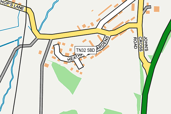 TN32 5BD map - OS OpenMap – Local (Ordnance Survey)