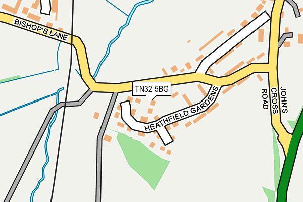 TN32 5BG map - OS OpenMap – Local (Ordnance Survey)