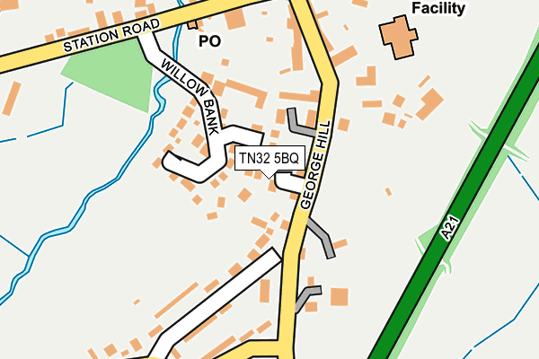 TN32 5BQ map - OS OpenMap – Local (Ordnance Survey)