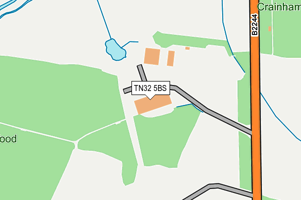 TN32 5BS map - OS OpenMap – Local (Ordnance Survey)