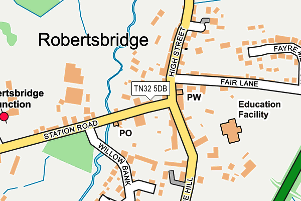 TN32 5DB map - OS OpenMap – Local (Ordnance Survey)