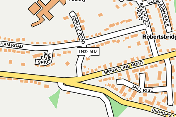 TN32 5DZ map - OS OpenMap – Local (Ordnance Survey)