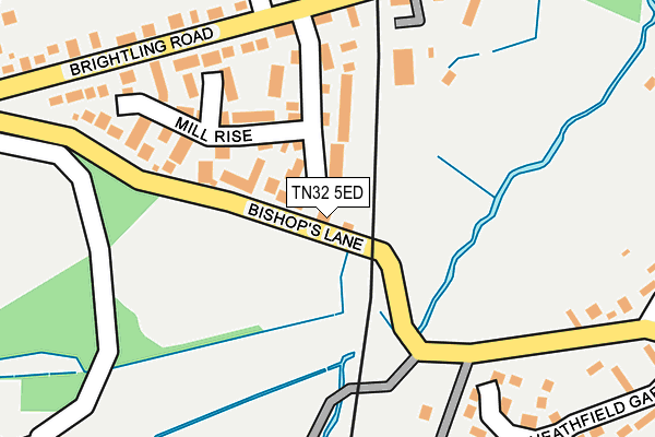 TN32 5ED map - OS OpenMap – Local (Ordnance Survey)
