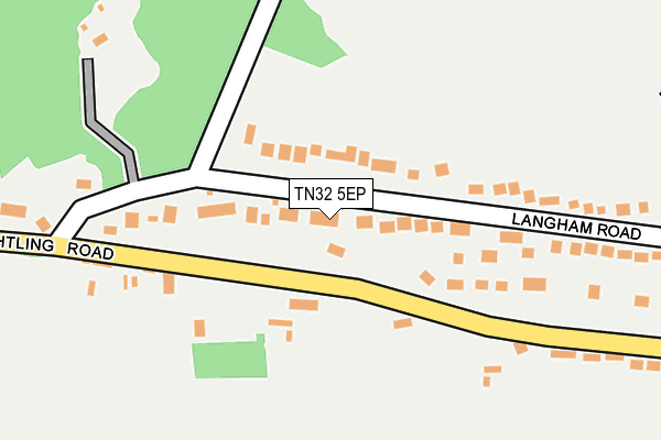 TN32 5EP map - OS OpenMap – Local (Ordnance Survey)