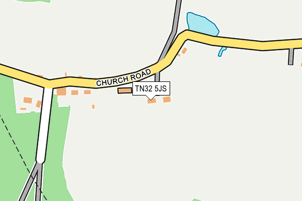 TN32 5JS map - OS OpenMap – Local (Ordnance Survey)