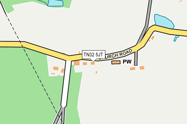TN32 5JT map - OS OpenMap – Local (Ordnance Survey)