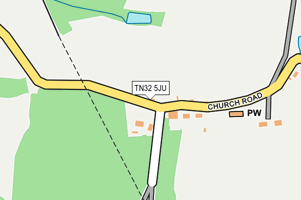 TN32 5JU map - OS OpenMap – Local (Ordnance Survey)